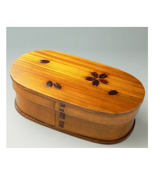 三好漆器　天然木製曲げわっぱ弁当箱 桜 漆一段