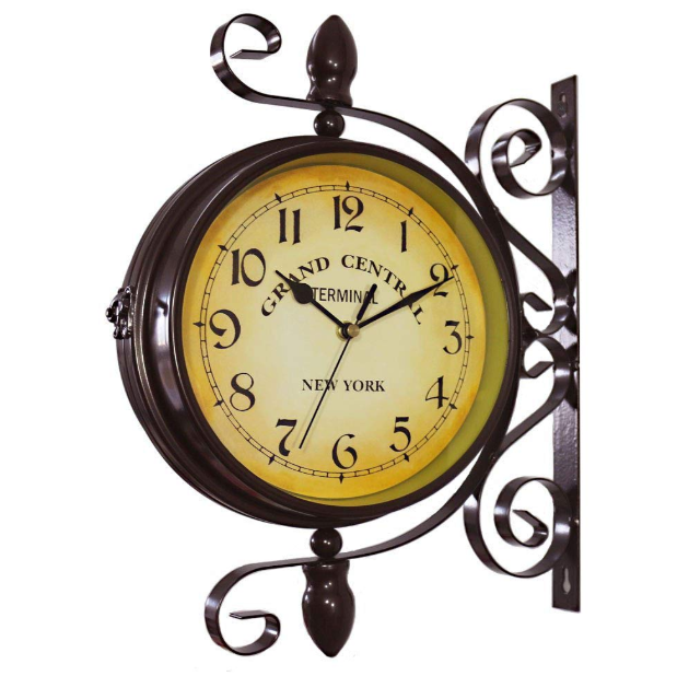 両面壁掛け時計 ニューヨーク クロック