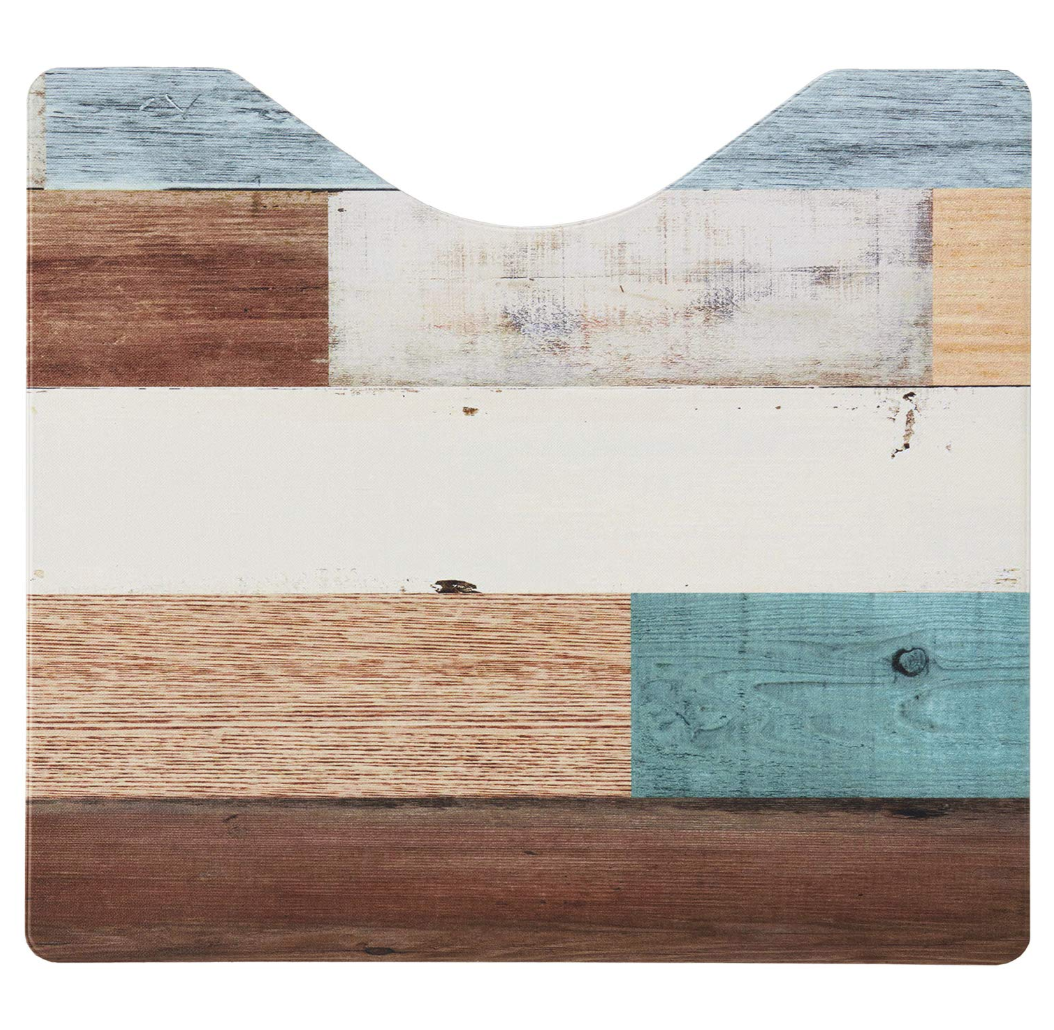 ベストコ トイレマット ミックスウッド ライト スクエア