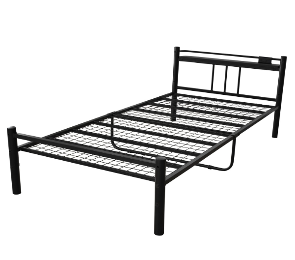 DORIS パイプベッド シングル 宮付き