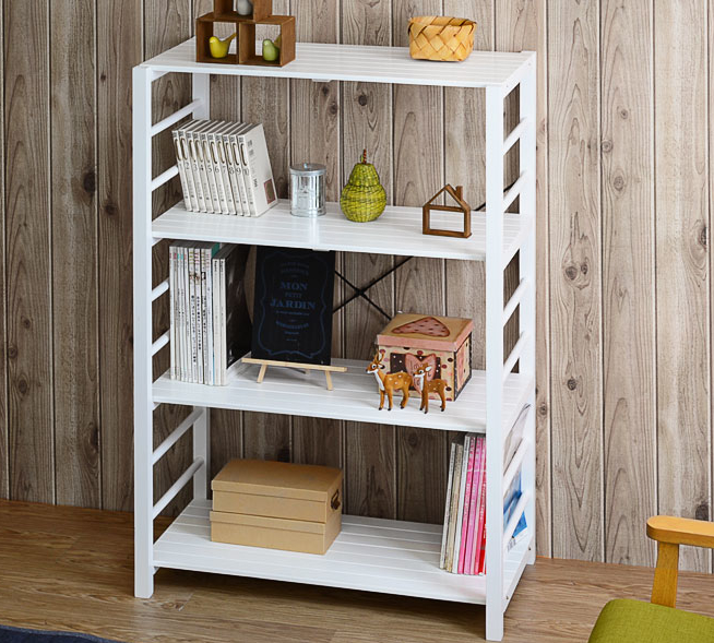 天然木パイン材 木製ラック 4段