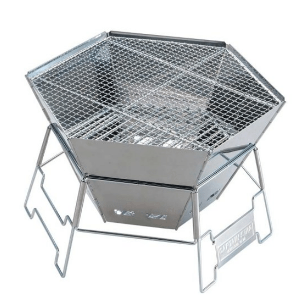 CAPTAIN STAG ヘキサステンレス ファイアグリル M-6500
