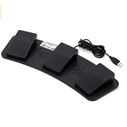 ルートアール USB3連フットペダルスイッチ RI-FP3BK