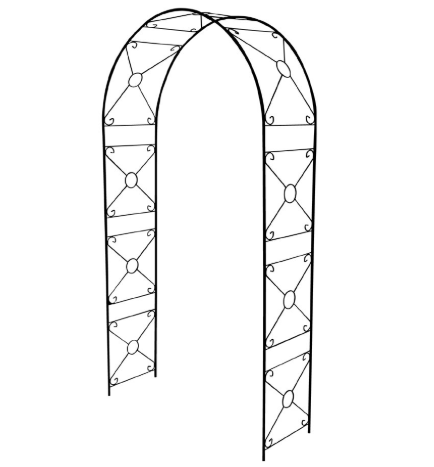 国華園 鉄製アーチ型パーゴラ