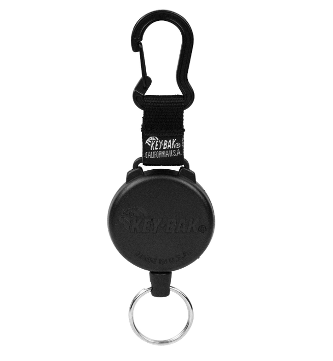 key-bak カラビナキーリール 120cm ケブラー No.488B