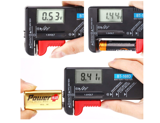 Hapurs バッテリーテスター LCD液晶画面 デジタル