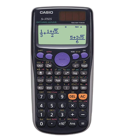 カシオ 関数電卓 数学自然表示 394関数 10桁 fx-375ES-N