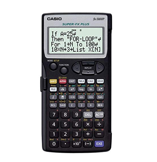 カシオ プログラム関数電卓 407関数 10桁 FX-5800P-N