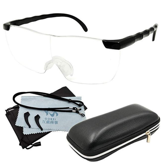 Gokei ルーペメガネ 1.6倍 7点セット