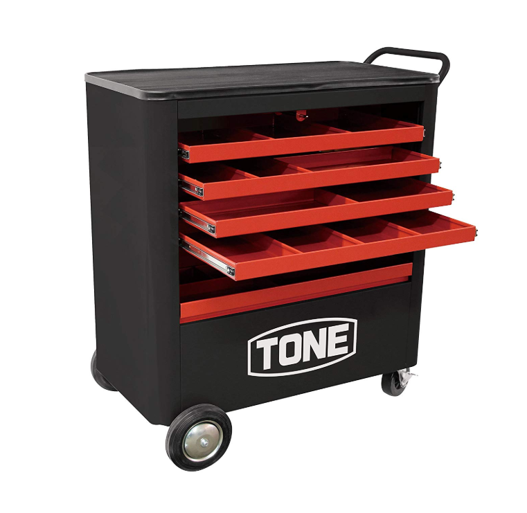 TONEシャッター付ツールキャビン TC8001R レッド/ブラック