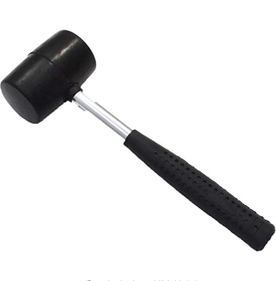 スチール柄　ミニゴムハンマー 8オンス