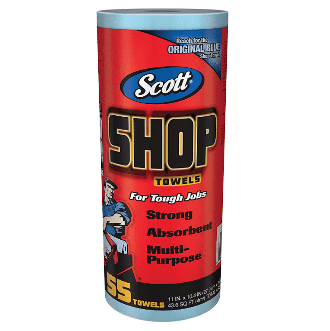 SCOTT Shop Towels ブルーロール 55枚