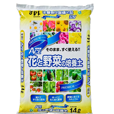 自然応用科学　プレミアムACE 花と野菜の培養土 14L