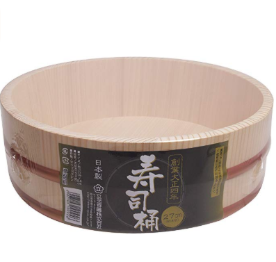 立花容器 寿司桶 約3合（直径27cm×高さ8.8cm）