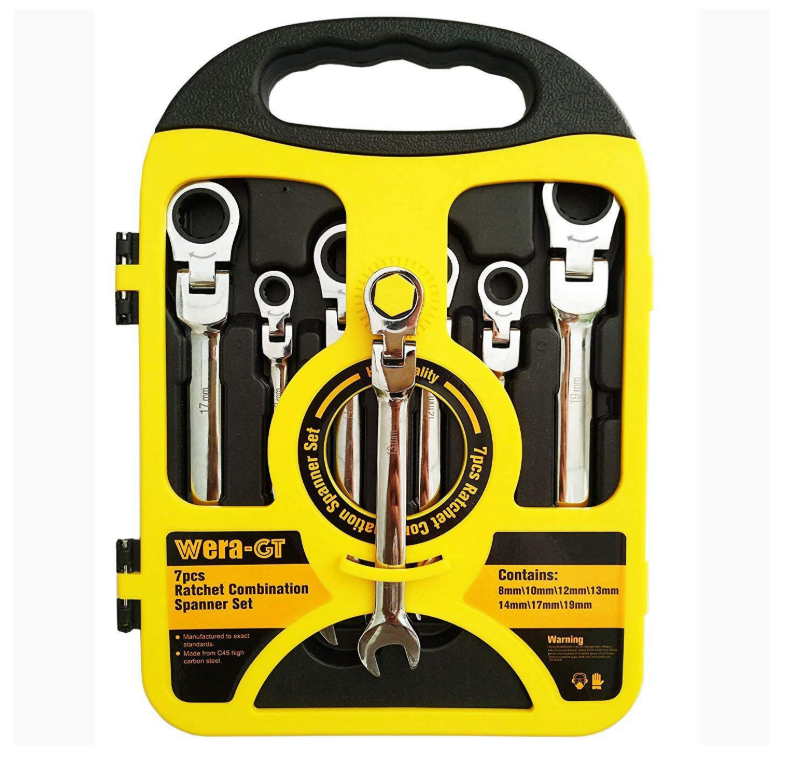 GAWOOWフレックスラチェットレンチ7本セット