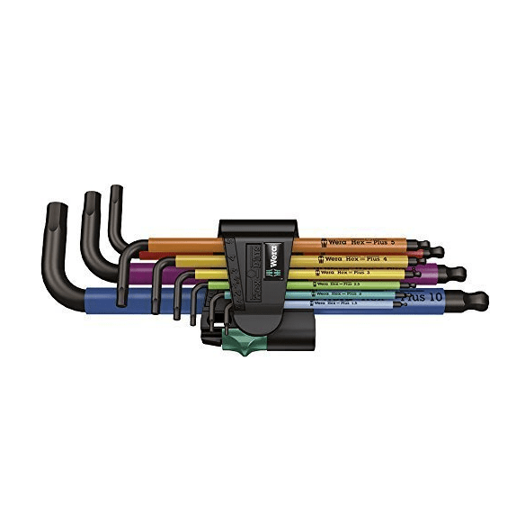 Wera 950SPKL/9 SMマルチカラーヘックスレンチセット