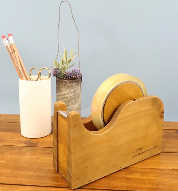 天然木テープカッター 通常テープサイズ 500WORKS