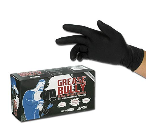 GREASE BULLY ブラックニトリルグローブ 100枚入り