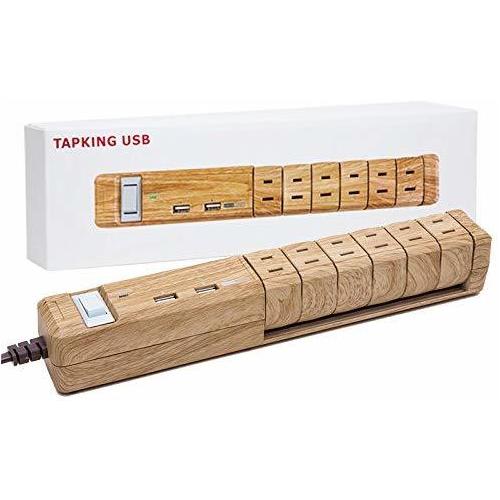 Fargo 電源タップ TAPKING USB AC6個口 3.4A USB2ポート PT601BEWD