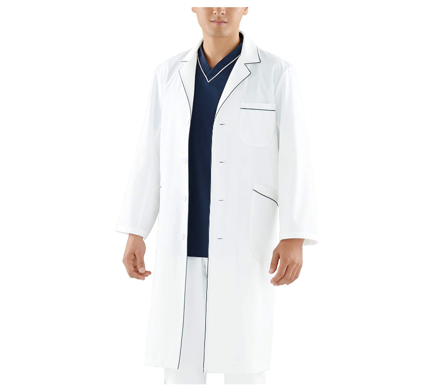 カゼン メンズ診察衣S型長袖 118-18