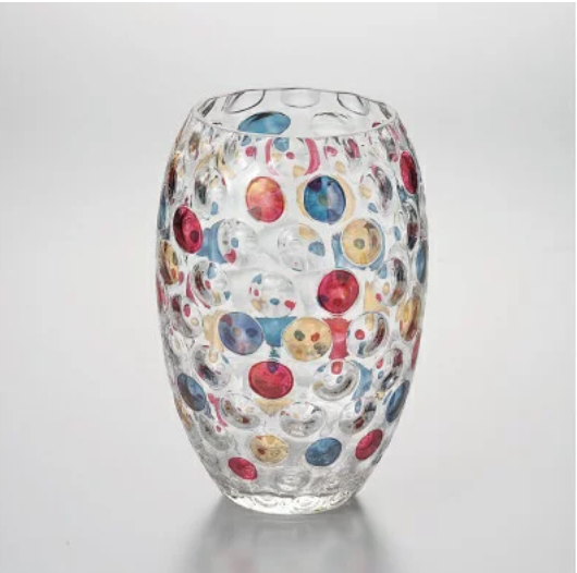 ラスカボヘミア　カリガラス花瓶