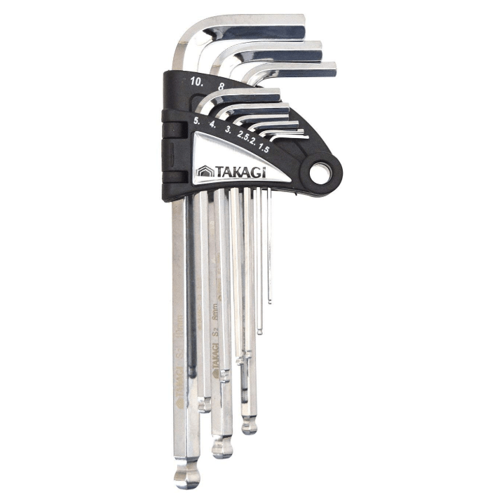 TAKAGI 六角棒レンチ ボールポイント 9本組