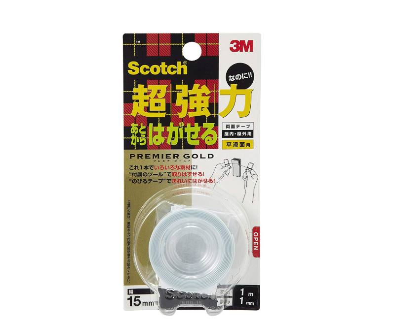 3M スコッチ 両面テープ あとからはがせる超強力プレミアゴールド