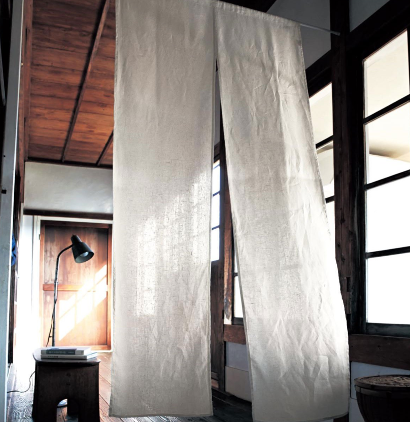 ベルメゾン　フレンチリネン　のれん