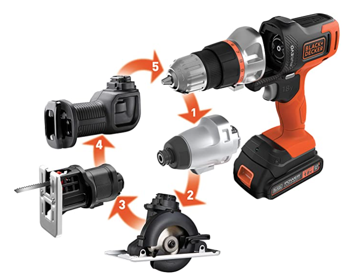 ブラックアンドデッカー 18V マルチツール エキスパート EVO185E1