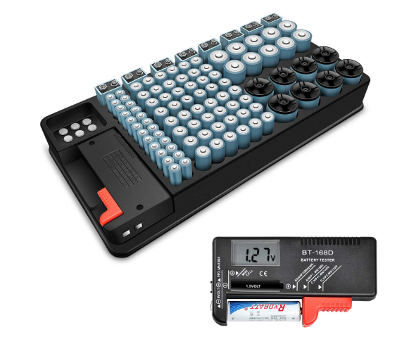 Hoomya 電池ケース 電池ストッカー　電池チェッカー