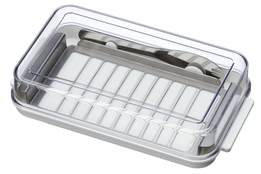 スケーター ステンレスカッター式 バターケース バターナイフ付 BTG2DX