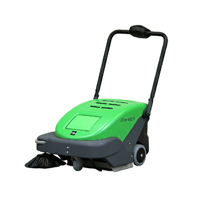 蔵王産業手押し式バッテリースイーパー　シルバー400-2