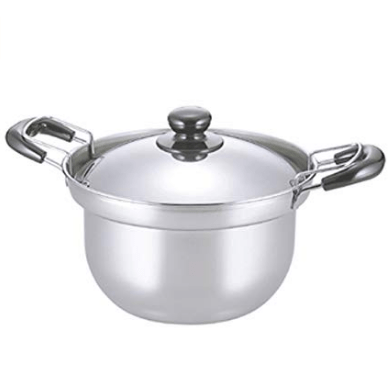 下村企販 両手鍋 22cm 5.6L ザル付 ふきこぼれにくい形状 ゆで名人 日本製