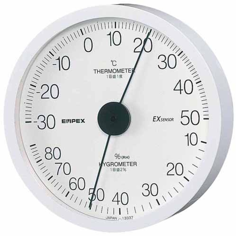 EMPEX エンペックス 温湿度計 エレクトラ ホワイト TM-6201