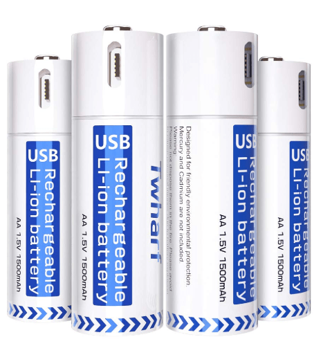 Twharf USB充電式電池 U501 マイクロUSB充電ケーブル付