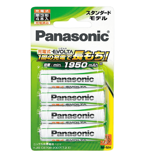 パナソニック 充電式エボルタ スタンダード BK-3MLE/4B