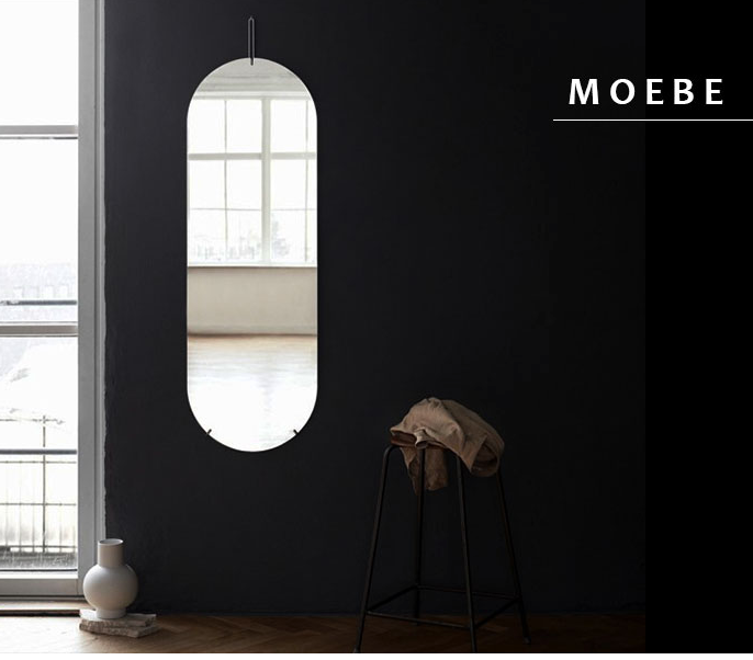 ムーベ トールウォールミラー ブラス WMBR133