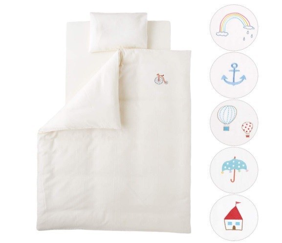 HushkuDe 無添加ダブルガーゼ洗えるベビー布団８点set