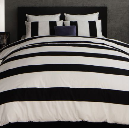 ベッド用 布団カバー3点セット rayures