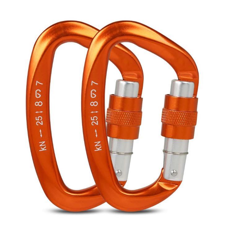 BestFire ロックカラビナ 25KN 2個入り