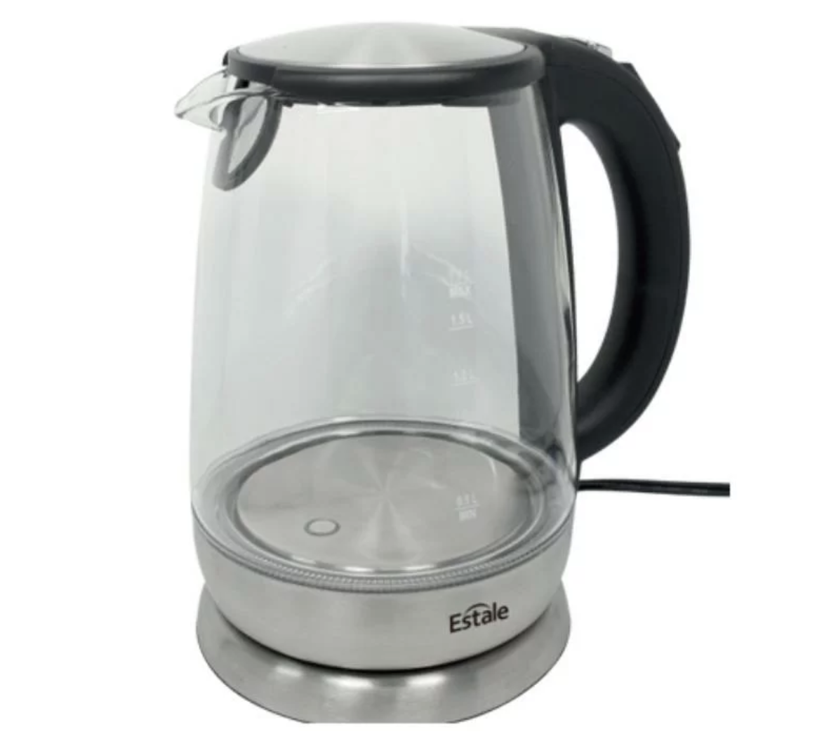 マクロス 自動再加熱機能付 1.7L ガラスケトル MEK-31