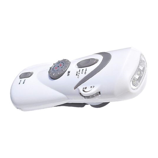 手回し式充電ラジオライトホワイトレスキュー