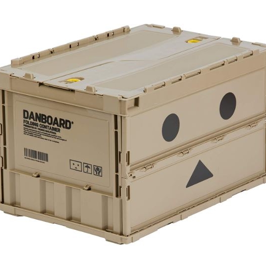 TRUSCO ダンボー薄型折りたたみコンテナ TR-C50B-A-DNB