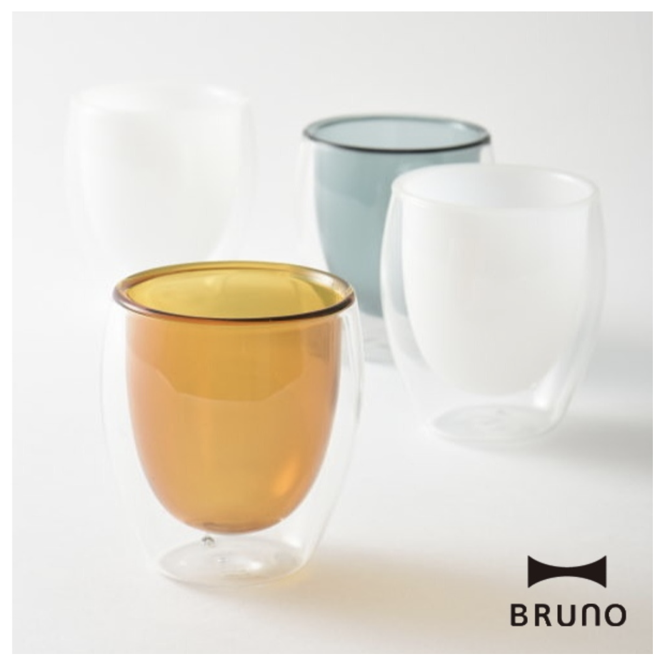 BRUNO 二層構造のグラスセット