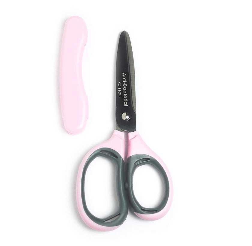 キャップ付き 抗菌ミニキッチンハサミ