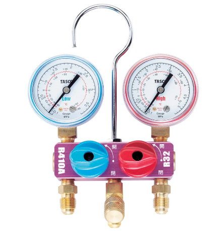 イチネンTASCO ミニボールバルブ式マニホールドキット TA122MB