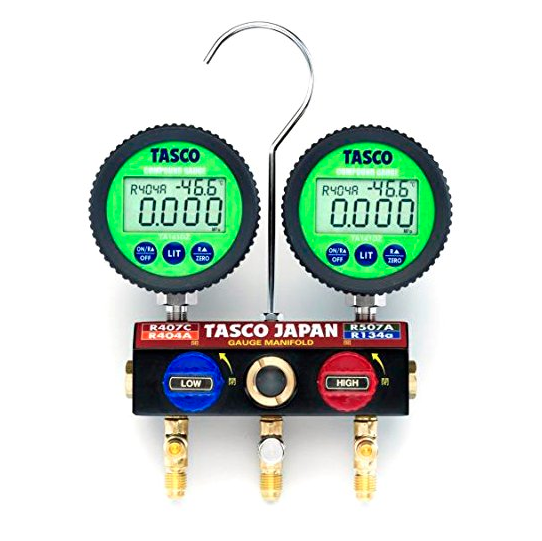 タスコ TASCO TA124DW ボールバルブ式デジタルゲージマニホールド