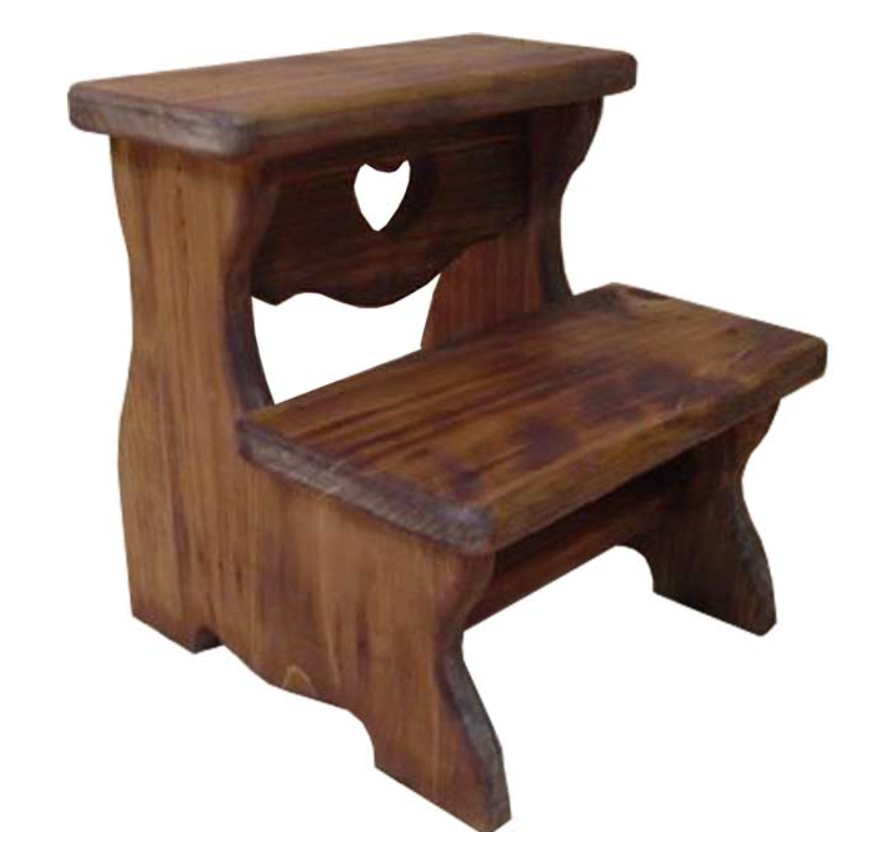 Angel’s Dust ハートの木製 二段踏み台 1191921