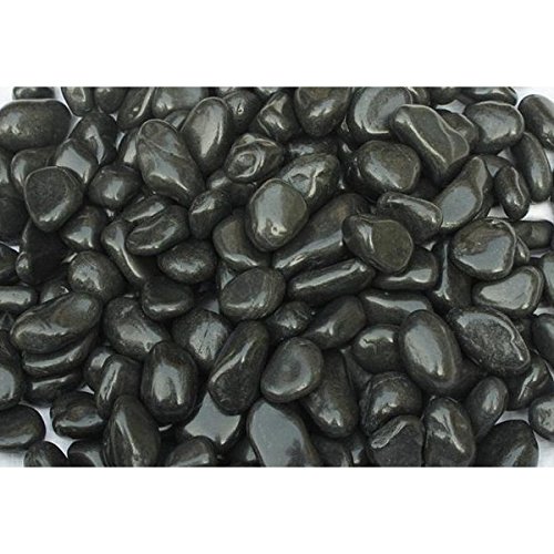 彩光石 那智黒風黒玉砂利 20kg