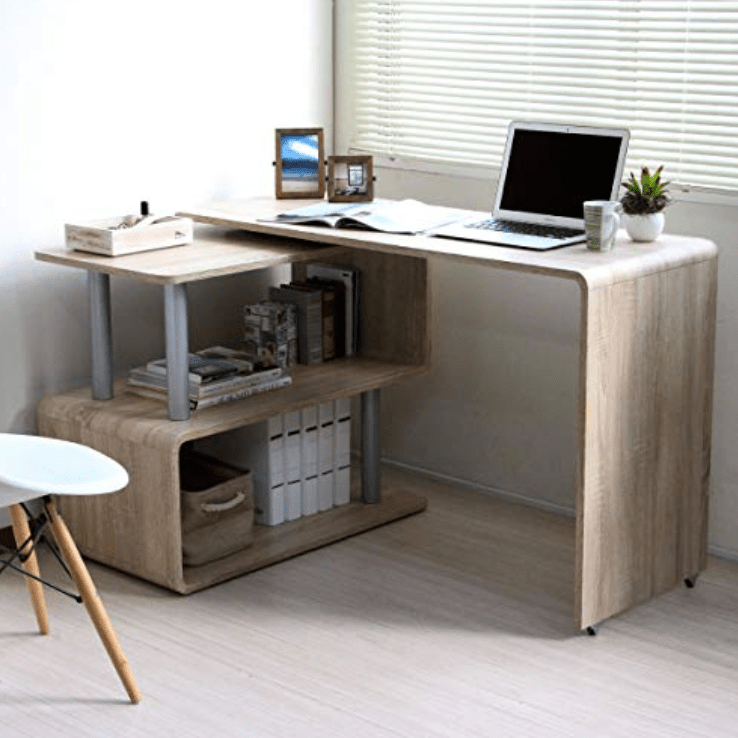 パソコンデスク L字型 ハイタイプ